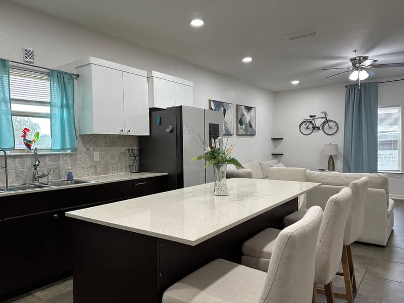 Kitchen island with seating
