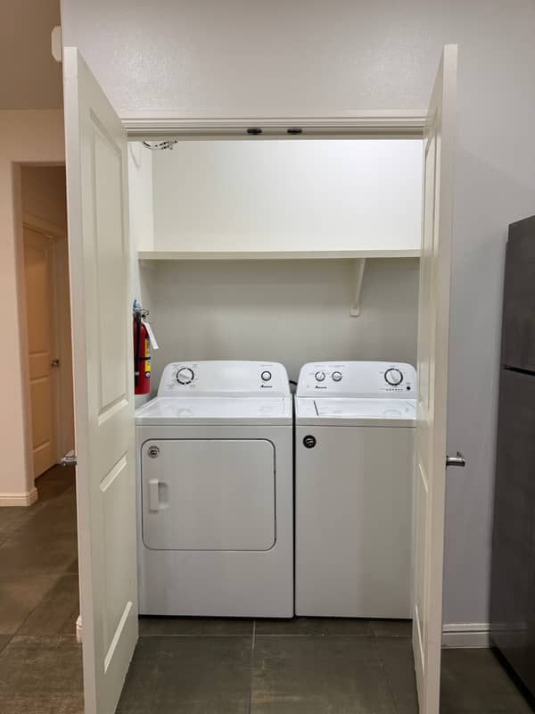 Washer and dryer in the apartment